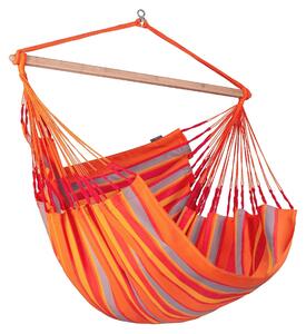 Sedia sospesa La Siesta Domingo Toucan king-size arancione resistente alle intemperie