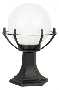 Lampada da giardino a stelo 39 cm sfera bianca o fumé 25 cm 1xE27 nero IP43 SU-MA Kule K 4011/1/KPO