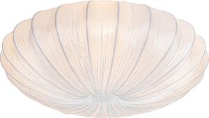 QAZQA - Design Japandi plafoniera I plafoniera I lampada I lampada seta bianca 60cm 5-fiamma - Plu I soggiorno I camera da letto - tessile rotondo - LED adatto E27