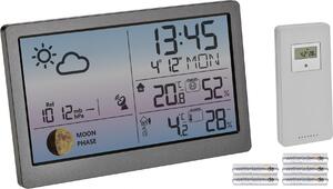 TFA 35.1169.10 Stazione meteorologica wireless LUNA SKY Previsioni meteo Orologio radio Trasmettitore radio : con batterie
