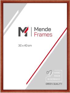 MendeFrames H011 cornice in legno mogano vetro museale 10x30 cm