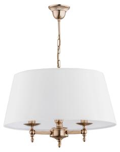 Lampada a sospensione ROKSANA oro-bianca 3xE14x10W in metallo, dimensioni: 64x50x50 cm, IP20, Alfa