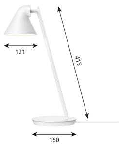 Louis Poulsen NJP Mini lampada LED tavolo bianco
