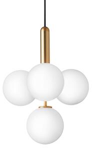 Lampada a sospensione Nuura Aps, Miira 4, dimmerabile, Dorato / Ottone, Soggiorno, Vetro, Design