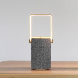 LOOM DESIGN Silo 1 lampada, speaker BT, grigio