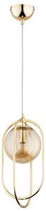 Lampada a sospensione BINAR oro-ambra 1xE14x10W in metallo, dimensioni: 95x18,5x18,5 cm, IP20, Alfa