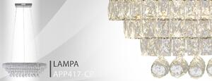 Lampada Da Soffitto Cristallo LED 102W telecomando APP417-CP