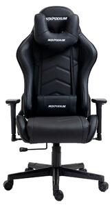 MaxPodium Tactical sedia gaming nera – sedia da ufficio ergonomica con braccioli 3D, fino a 150 kg