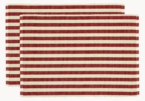 Set di 2 tovagliette americane in cotone Statement Stripe