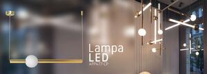 Lampada Da Soffitto Pensile Lungo LED Bianco Oro APP477-CP
