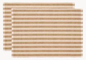 Set di 2 tovagliette americane Statement Stripe