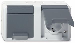 Gira Schuko scatola doppia gr 078130