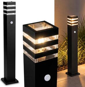 LUMILED lampada da sentiero per esterni lampada da terra per esterni con sensore di movimento PIR lampada da giardino 80cm IP44 presa E27 max 13W