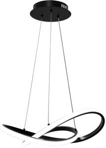 Lampada Da Soffitto Pensile Ring Moderno LED+Telecomando APP391-CP Cromo