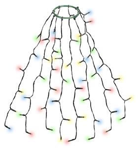 Salcar 8 x 0,6 m 48 luci da fata LED Tenda luminosa a LED Luci per albero di Natale con anello 9 modalità di illuminazione Luci di Natale Decorazione natalizia