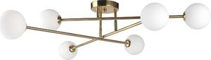 Lampada da soffitto Dorado dorata 6xG9x28W in metallo, dimensioni: 18x80x60 cm, IP20, Light Prestige