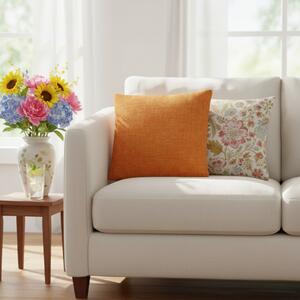 Federa cuscino Intreccio Jacquard Chenille mattone