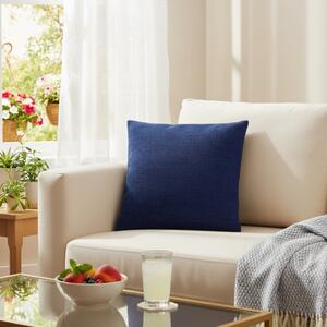 Federa cuscino Intreccio Jacquard Chenille bluette