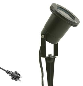 Faretto da esterno per giardino JAMIE con picchetto da terra, orientabile e girevole, grado di protezione IP65, attacco GU10, colore antracite