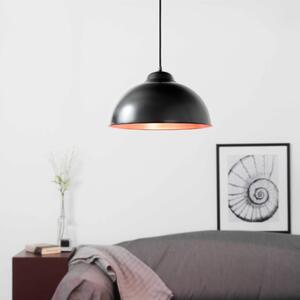 Lampada a sospensione industriale "Truro 2" lampada a sospensione in metallo nero rame soggiorno sala da pranzo tavolo da pranzo