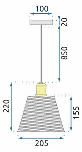 Lampada APP945-1CP Set Gold