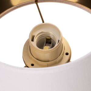 Luminex Applique Soho cilindro, luce di lettura bianco/oro