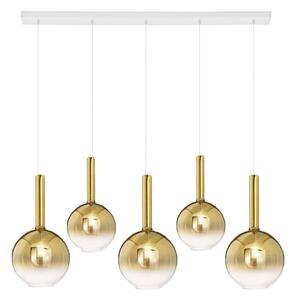 Sospensione vetro oro specchiato perenz lollipop 8035 b 8554 or 8556 or e27 led multiluce - Perenz