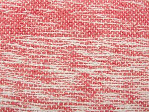 Pouf in tessuto rosso 40 x 40 cm Beliani