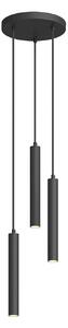 Arcchio LED a sospensione Franka, 3 luci, Ø 24 cm, nero