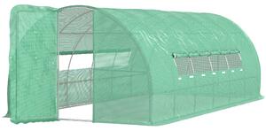 Outsunny Serra da Giardino a Tunnel per Coltivazaione Piante in PE 600×300×200cm|Aosom