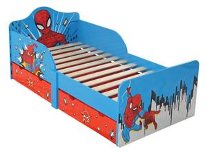 Spiderman Lettino con Cassettoni in legno