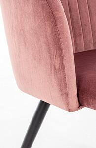 Set di 2 sedie QUEEN in velluto rosa