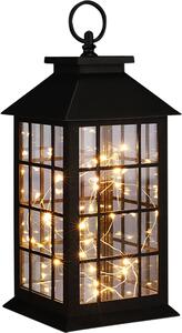 Lanterna con catena luminosa in rame bianco caldo 30 LED 57091