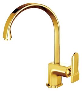 Rubinetto da cucina girevole, con acqua calda e fredda