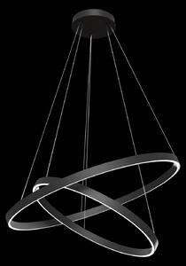 Maytoni Rim LED a sospensione, 840, 2 anelli, nero