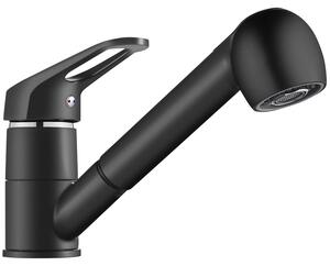 Rubinetto da cucina estraibile con doccetta doppia e rotazione a 360°