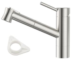 Rubinetto da cucina con doccetta estraibile e design girevole