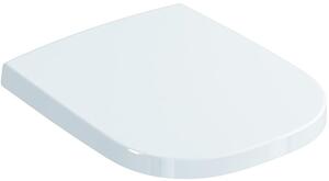 Sedile WC Ideal Standard SOFTMOOD con rivestimento, cerniere in acciaio inox bianco, con chiusura ammortizzata