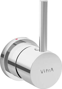 Miscelatore monocomando Vitra A45671TPX per WC 7748N003, rubinetteria termostatica integrata lateralmente, cromata