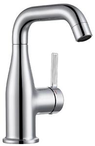 Miscelatore per lavabo, realizzato in lega di zinco resistente, facile da installare, finitura cromata, acciaio inossidabile, attacco G3/8