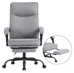 Sedia da ufficio ergonomica con poggiapiedi e braccioli
