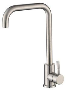 Rubinetto da cucina in acciaio inossidabile con acqua calda e fredda