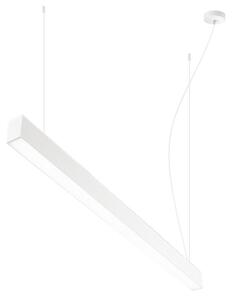 Lampadario moderno perenz grid 8464 b ct 8469 b led cct metallo bianco - Perenz
