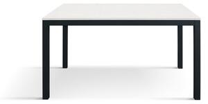 Tavolo moderno allungabile bianco frassino gambe nere 120x80x75 140x80x75 160x90x75