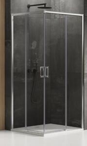 New Trendy Prime box doccia 100x90 cm rettangolare cromo lucida/vetro trasparente D-0296A/D-0299A