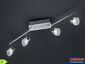 Faretto LED Adretter da 18 Watt in metallo cromato