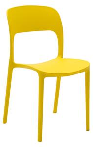 Set sedie SOUTH BEACH in polipropilene giallo