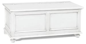 Cassapanca FLAMINIA in legno bianco 120×44×51 cm
