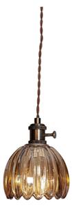 Cottex 8400100-5503 - Lampada a sospensione con cavo da collegare alla presa NORA 1xE14/5W/230V marrone