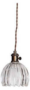 Cottex 8400100-7002 - Lampada a sospensione con cavo e spina NORA 1xE14/5W/230V trasparente